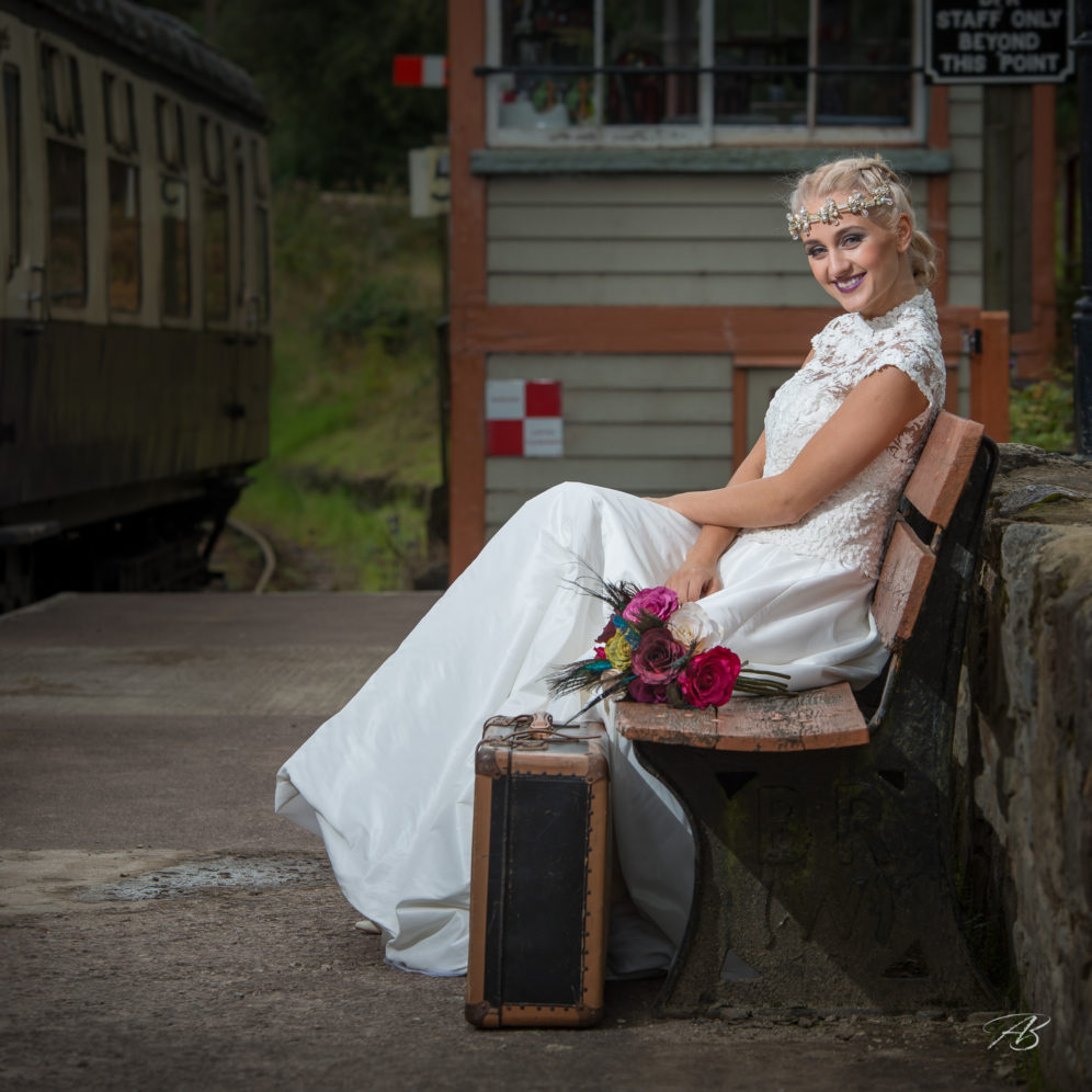 Railway wedding Dress Photoshoot